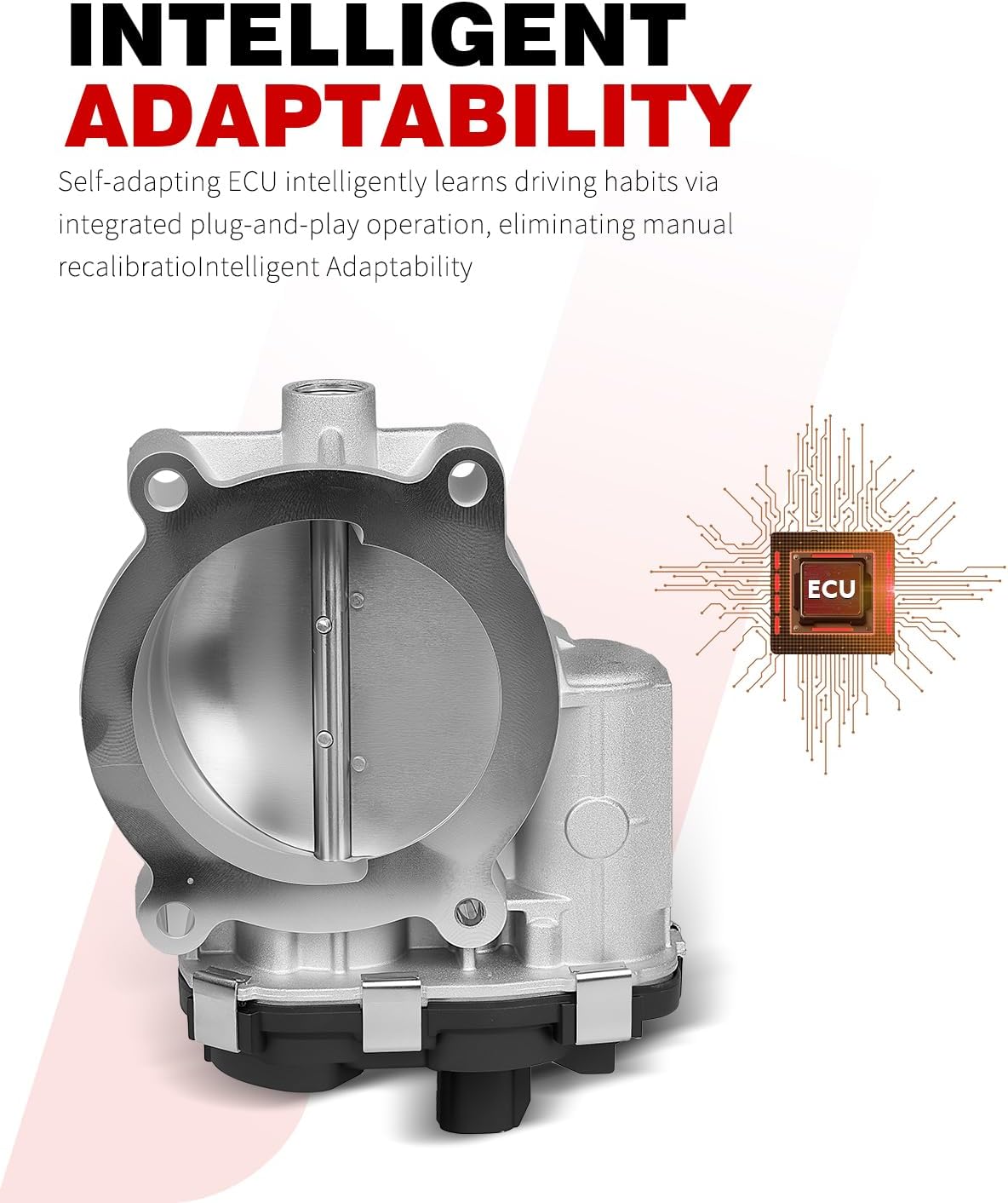 for:-Chevy Silverado Electronic Throttle Body for:-Chevy Silverado Express Suburban 1500 Tahoe, for:-GMC Savana Sierra Yukon XL, for:-Cadillac Escalade 2007-2008, Rainier 05-07, 6 Pin, 12580760 - Image 8