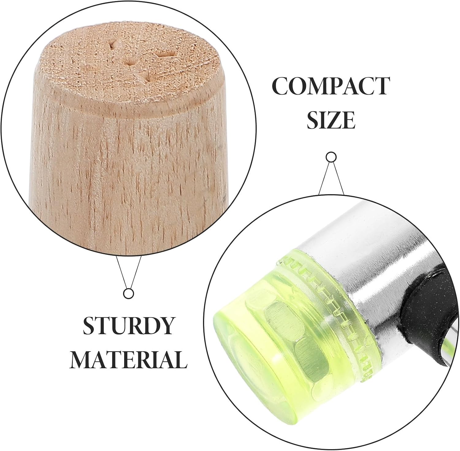 2pcs Wood Ring Mandrel and Rubber Hammers Jewelry Repair Set