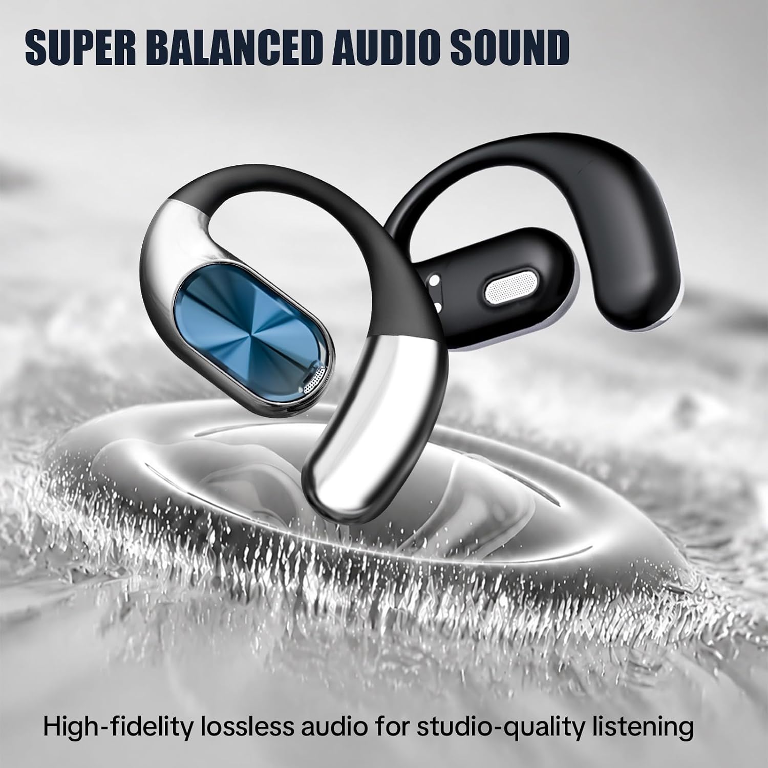 Open Ear Headphones,Bluetooth 6.0 Open Ear Earbuds IPX5 Waterproof image 3