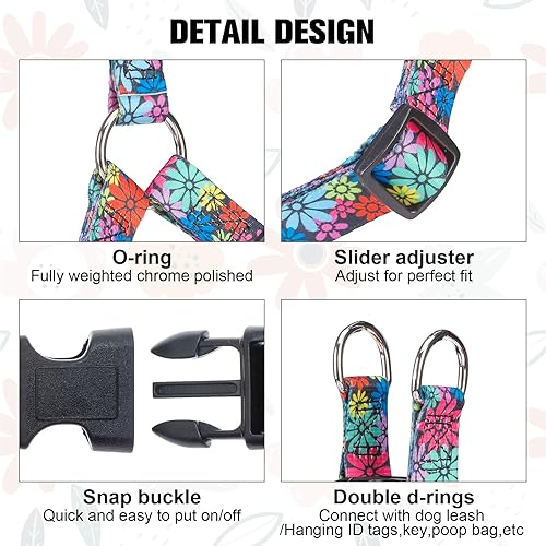 Miniatura 3 de BEAUTYZOO Juego de arnés y correa para perro pequeño sin tirones, arnés de nailon ligero para cuello y pecho ajustable para perros, niñas y niños,