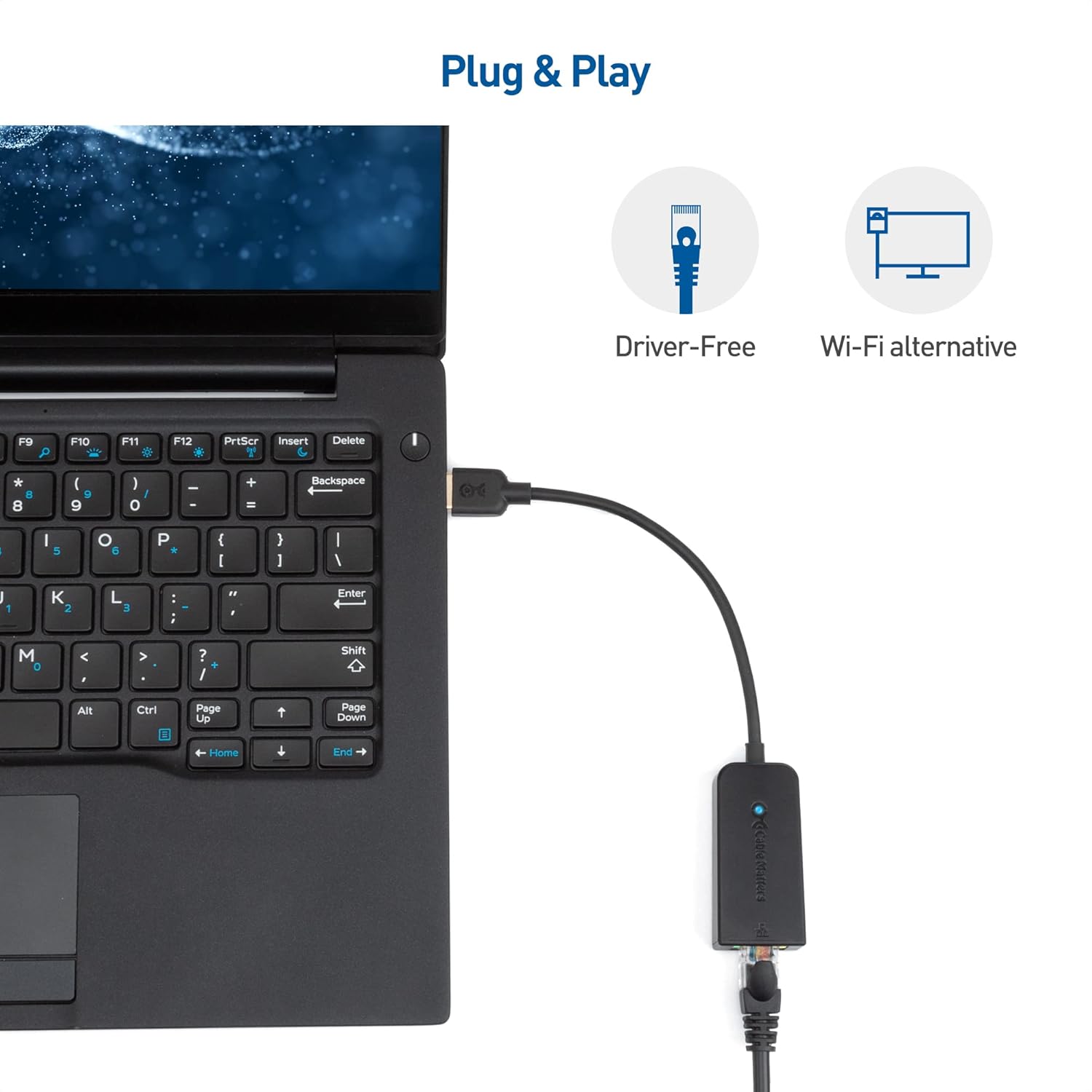 Cable Matters USB to Ethernet Adapter (USB 3.0 to Ethernet) Supporting 10/100/1000 Mbps Ethernet Network in Black : Electronics