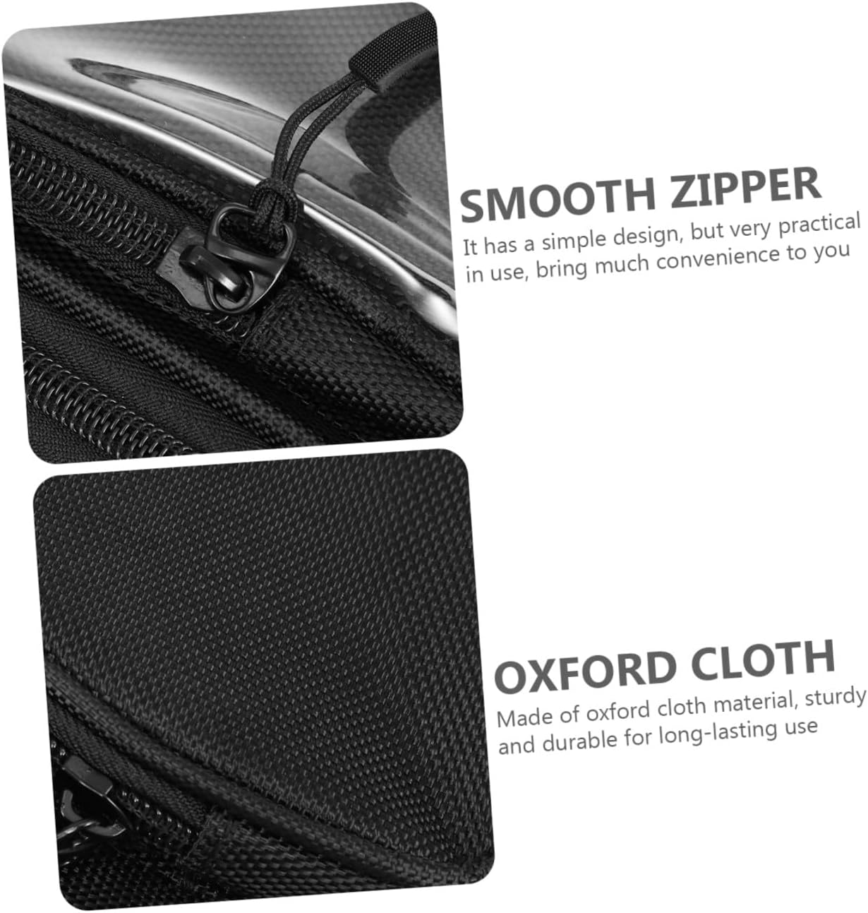 VALICLUD Motorcycle Fuel Tank Bag with Magnetic Attachment Waterproof Large Capacity Outdoor Tool Pouch for Motorbike Navigation and Travel Accessories