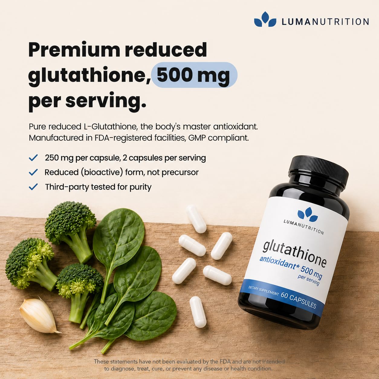 Amazon.com: Luma Nutrition Suplemento premium de glutatin - 500 mg - L-glutatin - Soporte antioxidante - Reducido - Soporte heptico - 60 cpsulas : Todo lo dems Amazon.com: Luma Nutrition Suplemento premium de glutatin - 500 mg - L-glutatin - Soporte antioxidante - Reducido - Soporte heptico - 60 cpsulas : Todo lo dems