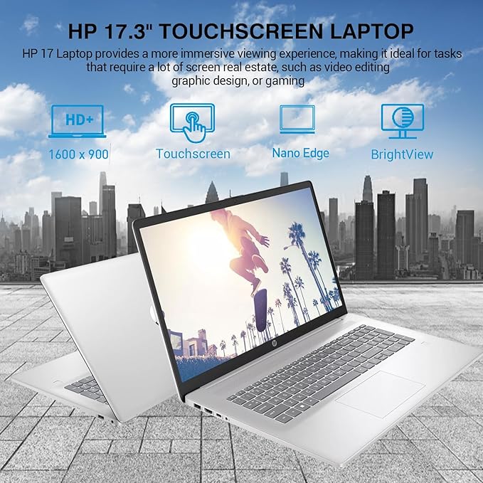 HP Laptop 17.3" Táctil, Intel Core i7, 64GB RAM, 2TB SSD, Win 11 Pro miniatura 5