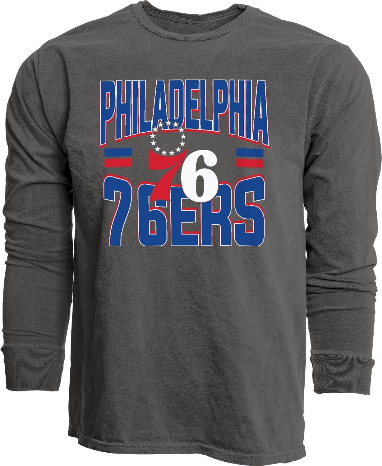 Blue 84 NBA Unisex-Adult NBA Officially Licensed Long Sleeve T-Shirt Ringspun Bold Black