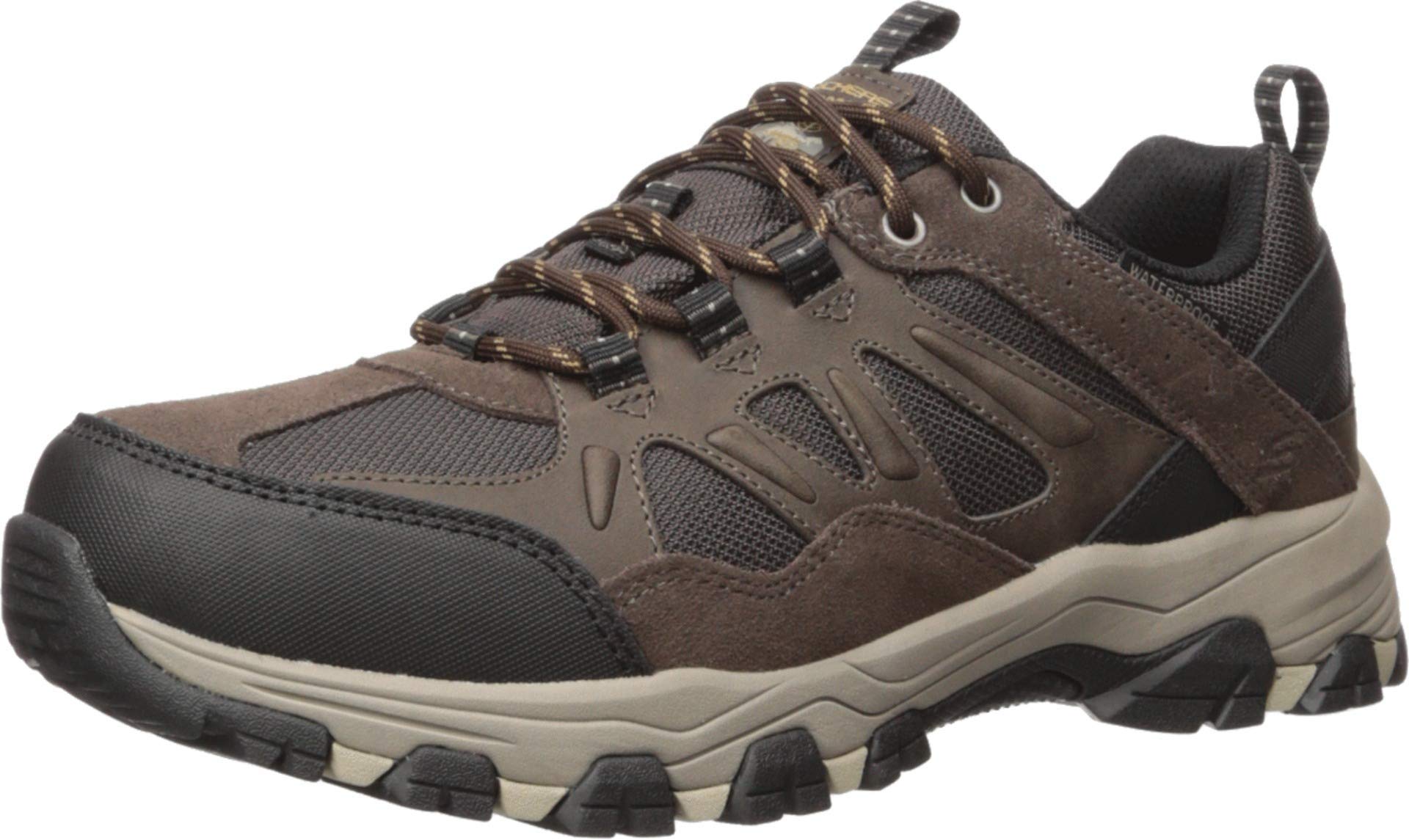 Skechers Men's Selmen-Enago Hiking Shoe, Chocolate, 11.5 M US