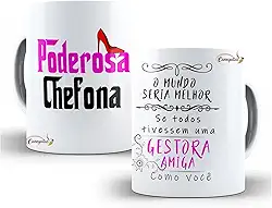 Caneca Personalizada Poderosa Chefona profissão Xicara Gestora