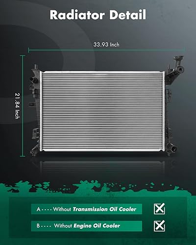 Miniatura 234 de SCITOO Radiador 2990 para Honda 2008-2012 para Accord 2.4L 2012-2015 para Honda para Crosstour 2.4L