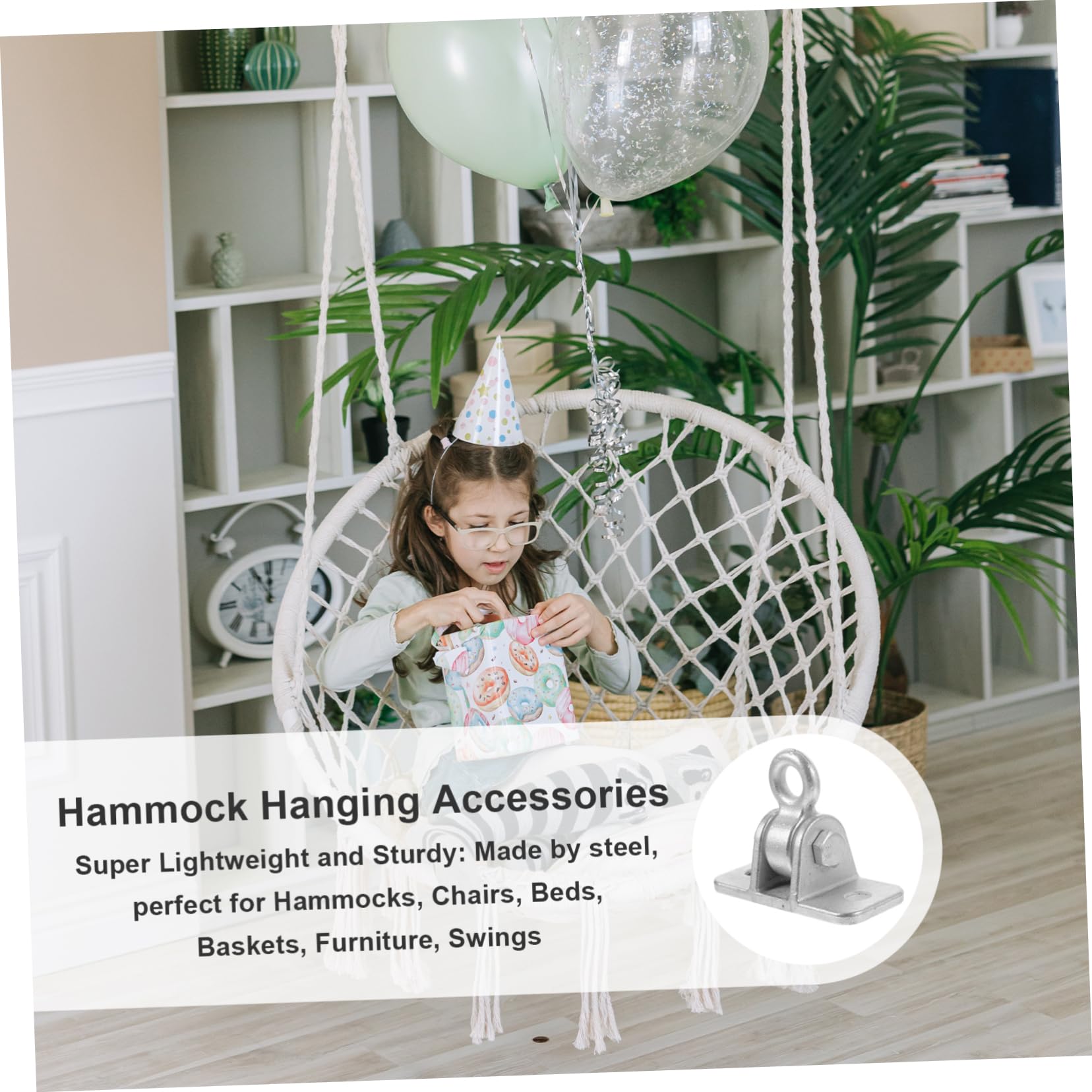 Levemolo Hammock Fixed Accessories Swing Hanging Kit Carabiner Swivel for Easy Install