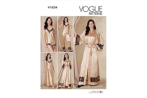 Vogue Misses' Pattern Fitting with Confidence Wrap Robe, Belt, Camisole, Slip, Shorts, and Pants