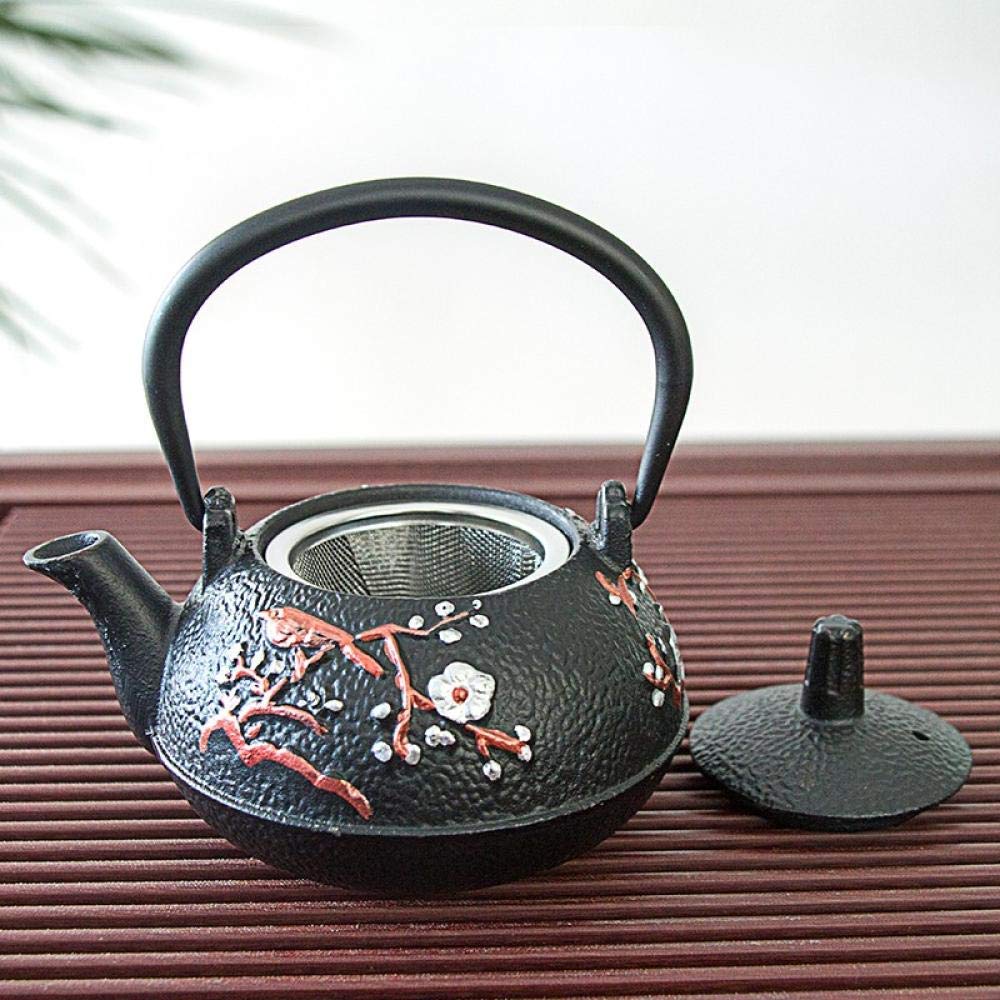 Teiera in ghisa Bollitori per piano cottura Pentola in ferro Teiera in ghisa Fornello elettrico in ceramica Teiera per acqua bollente Teiera in ferro ， Fornello domestico tradizionale Comfortable