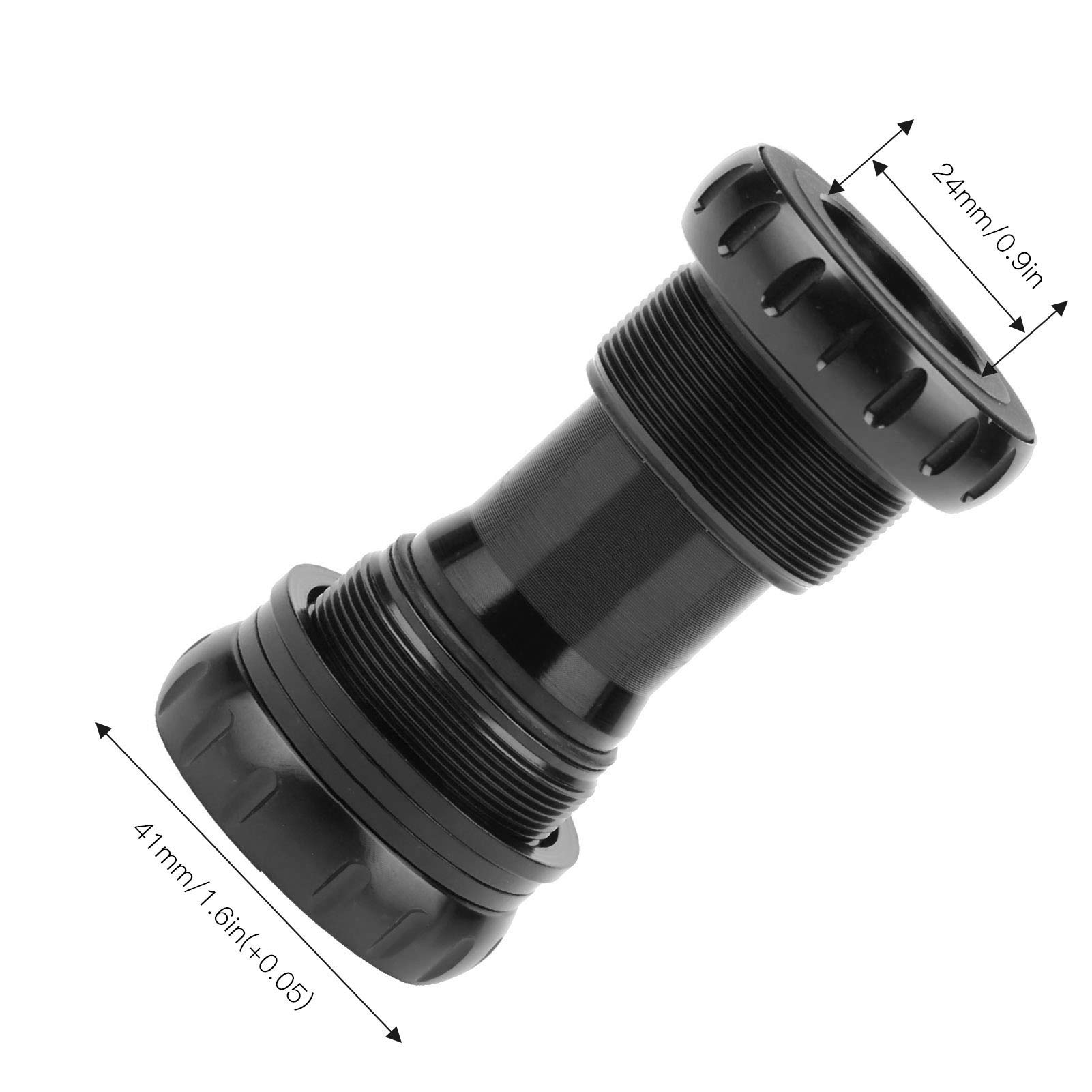 KIMISS Rower Górski ze Stopu Aluminium Ceramiczny Pusty Wspornik Dolny łożysko Mechanizmu Korbowego dla/RaceFace/ (BLACK)