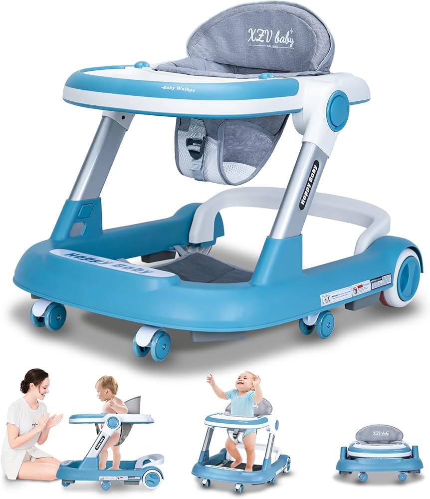 Amazon.com : Baby Walker with Wheels 4 in 1 Foldable Activity