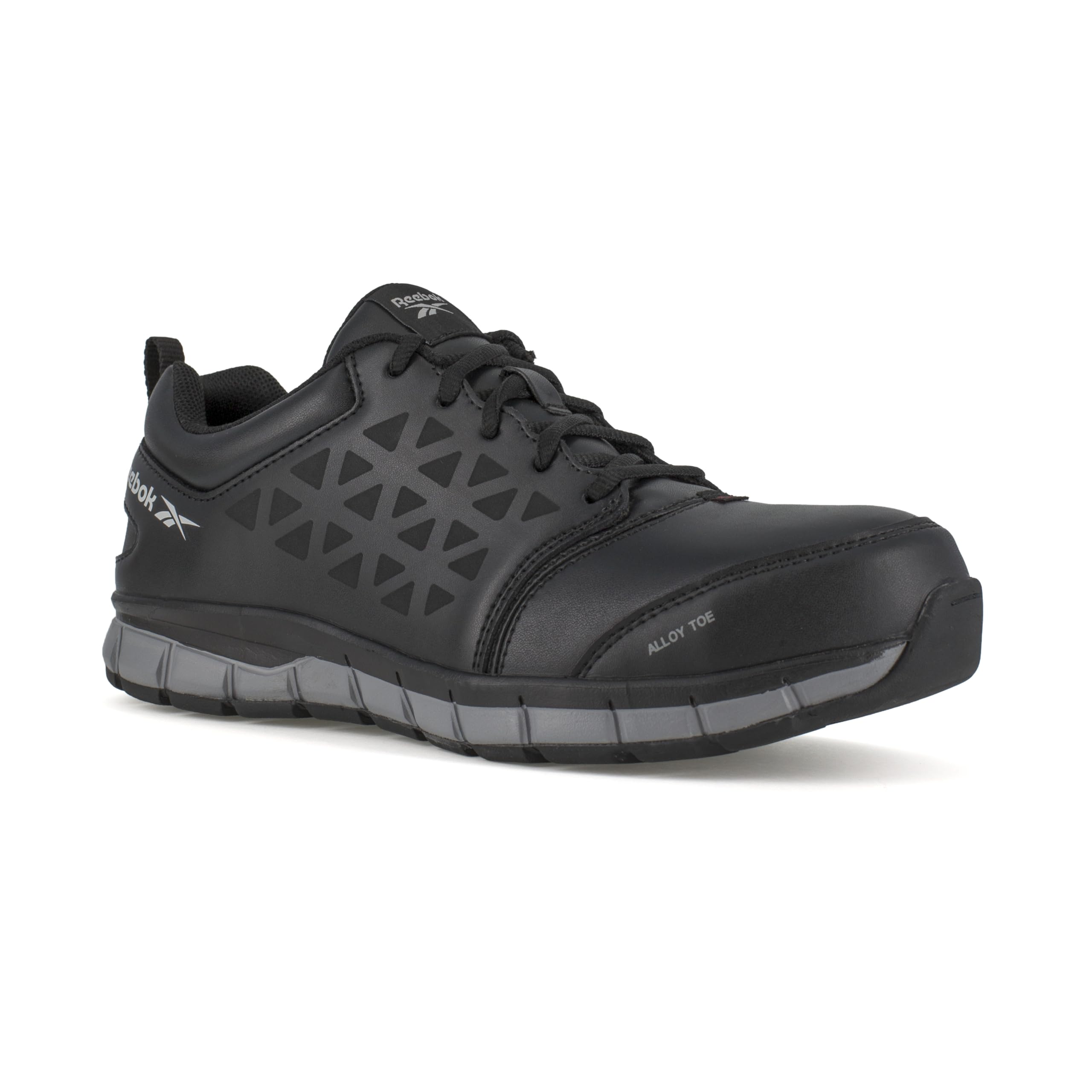 Reebok Men's Rb4049 Sublite Cushion Safety Athletic Work Alloy Toe Shoe Black