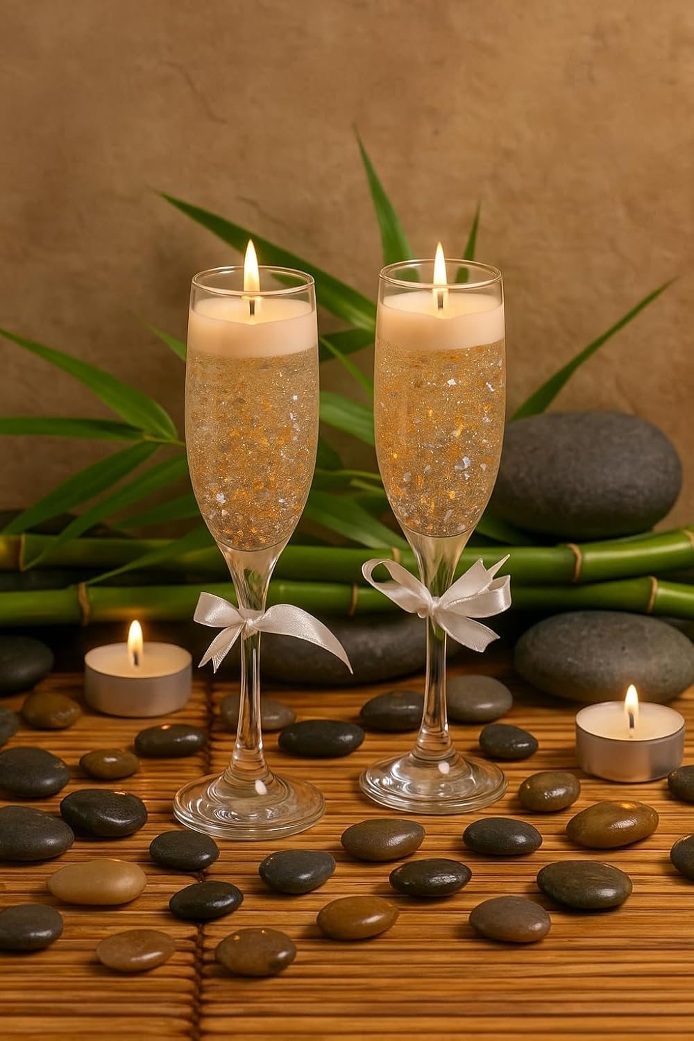 Luxury Gel Candles in Champagne Flutes – Romantic Decorative Candle with Glitter & Bow – Scented Glass Candle for Spa, Wedding, Home Décor (2)-image-19