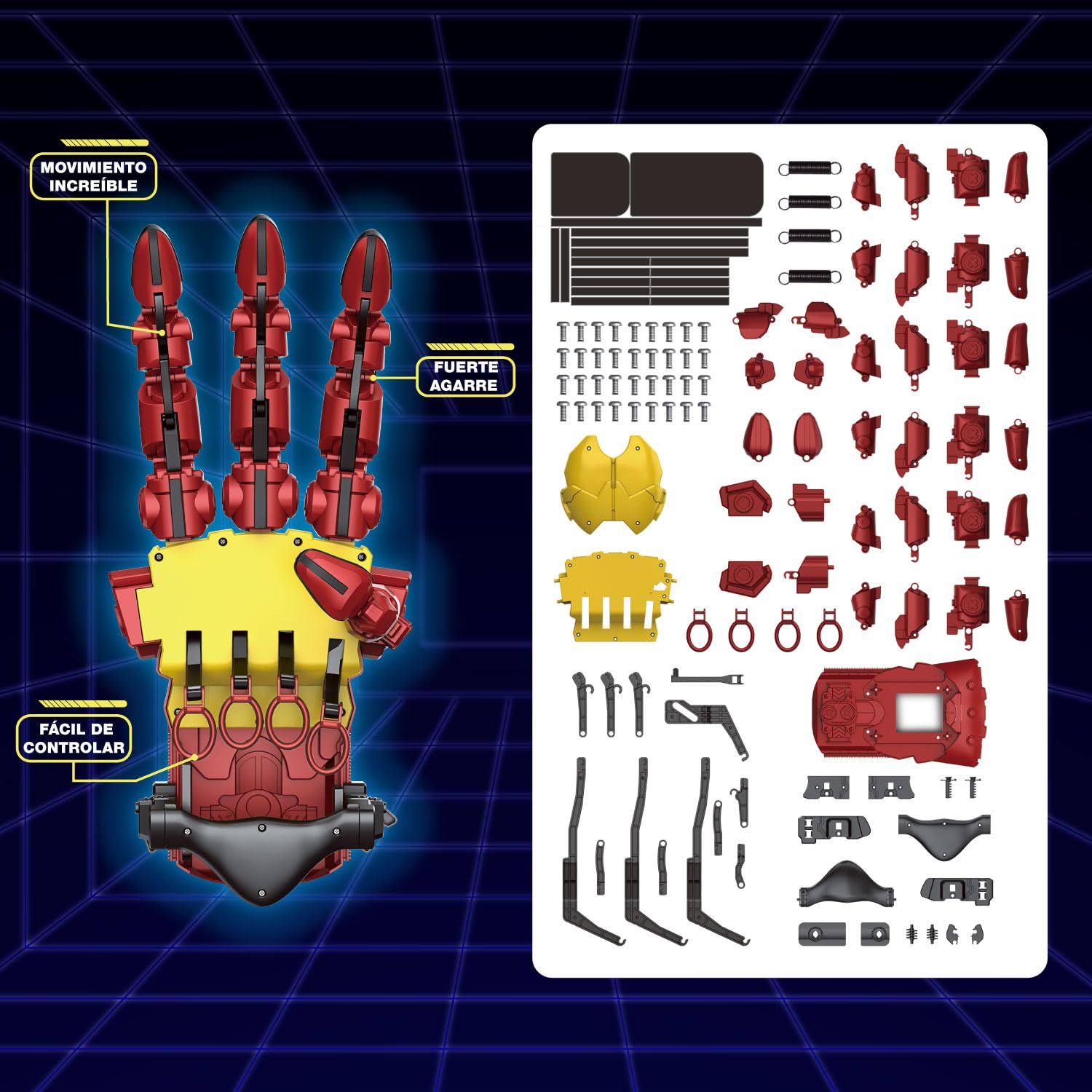 Science4you Kit de Mano Hidráulica Cyborg - Construye tu Propia Mano Robótica Gigante con 112 Piezas, Juguetes Stem Iron, Regalo de Robots Kits de Modelismo para Niños y Niñas de 10 11 12 13 14+ años