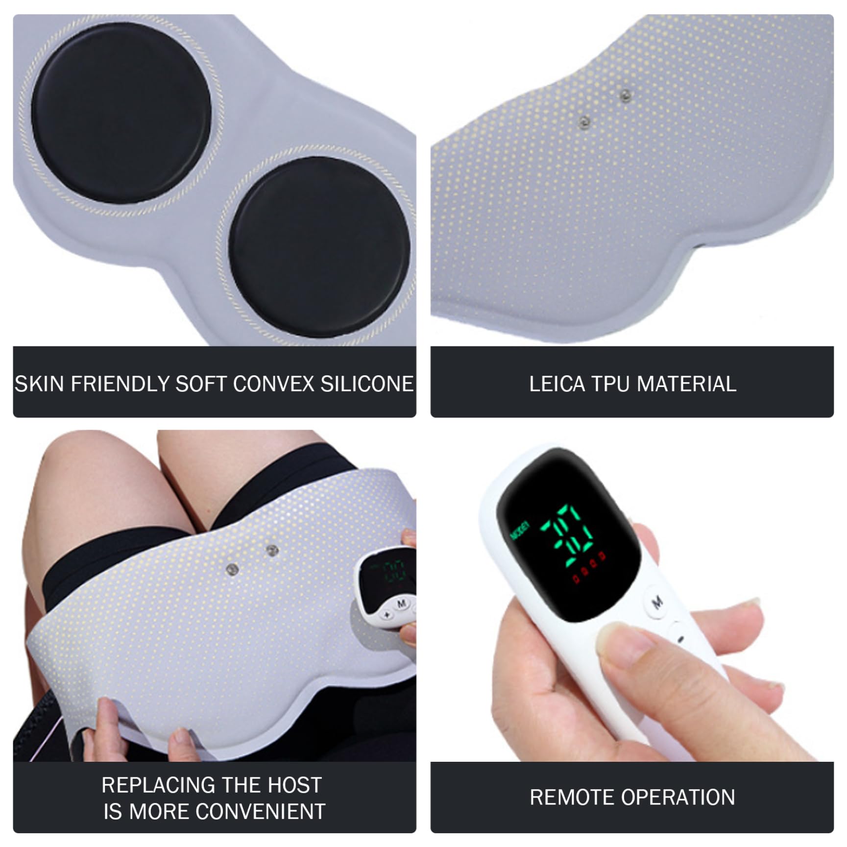 Stimolatore muscolare ABS indossabile per allenatore di testa con 10 modalità