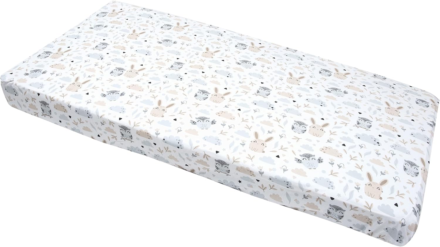 Medi Partners Fitted Sheet 60x120 cm 100% Cotton Baby Bed Linen Mattress Cot (Glade), One-pack