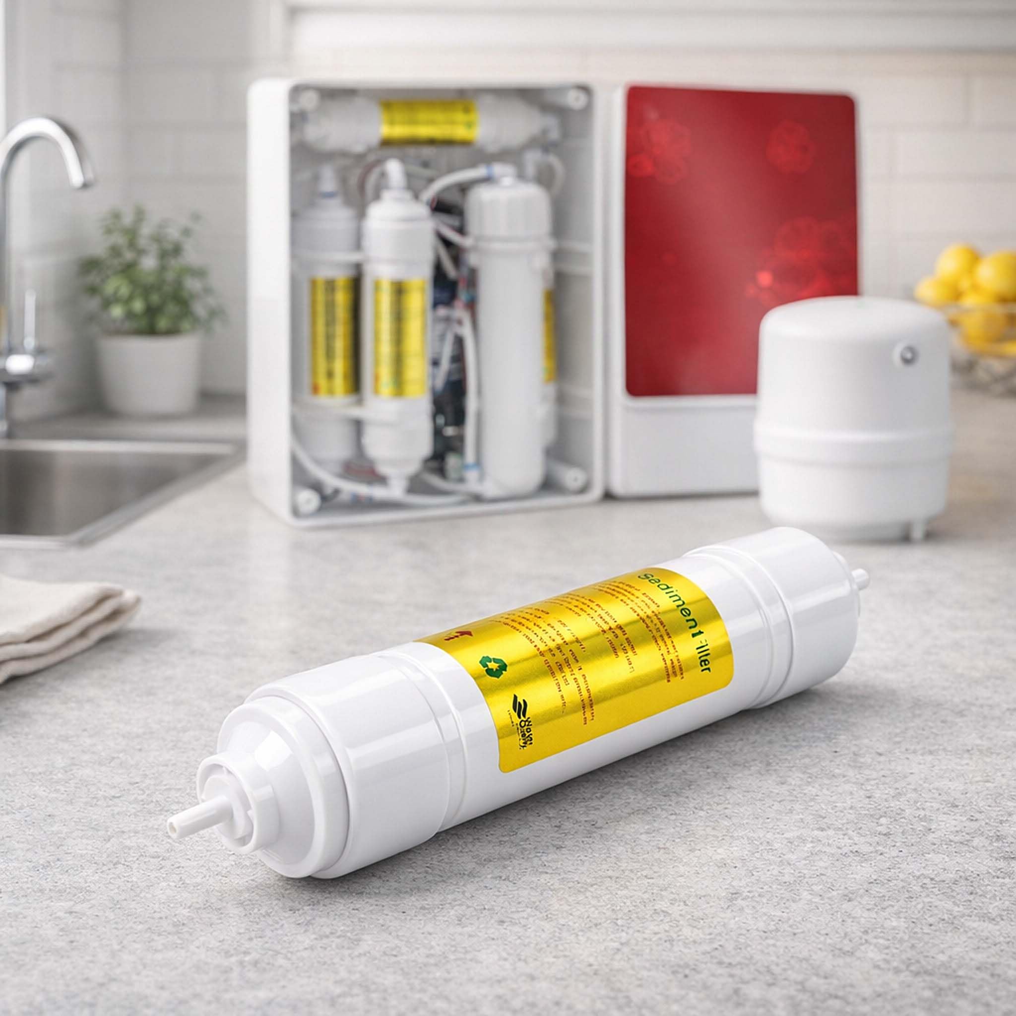 Cartouche Filtrante Sédiment Naturewater 10 Pouces (254 Mm) 5µ – Idéale Pour Osmoseur Et Préfiltration