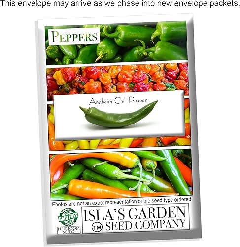 Miniatura 6 de Anaheim - Semillas de plantas de chile más de 100 semillas de reliquia por paquete semillas de jardín de Islas Garden semillas sin OMG tasas de