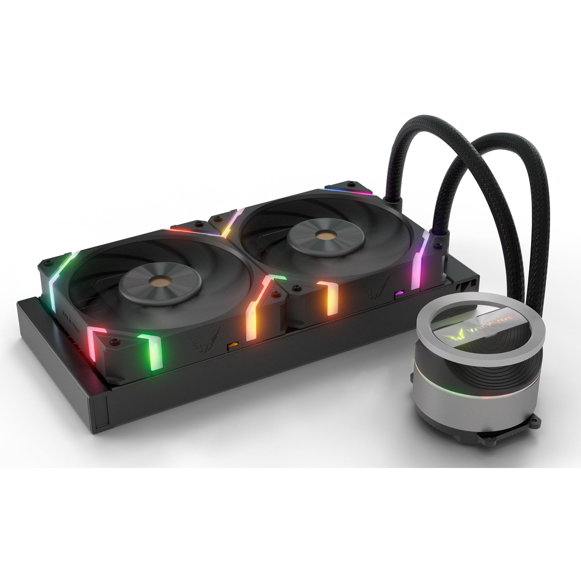 Zestaw Watercooling AIO Valkyrie Dragonfang RGB - 240 mm (czarny)