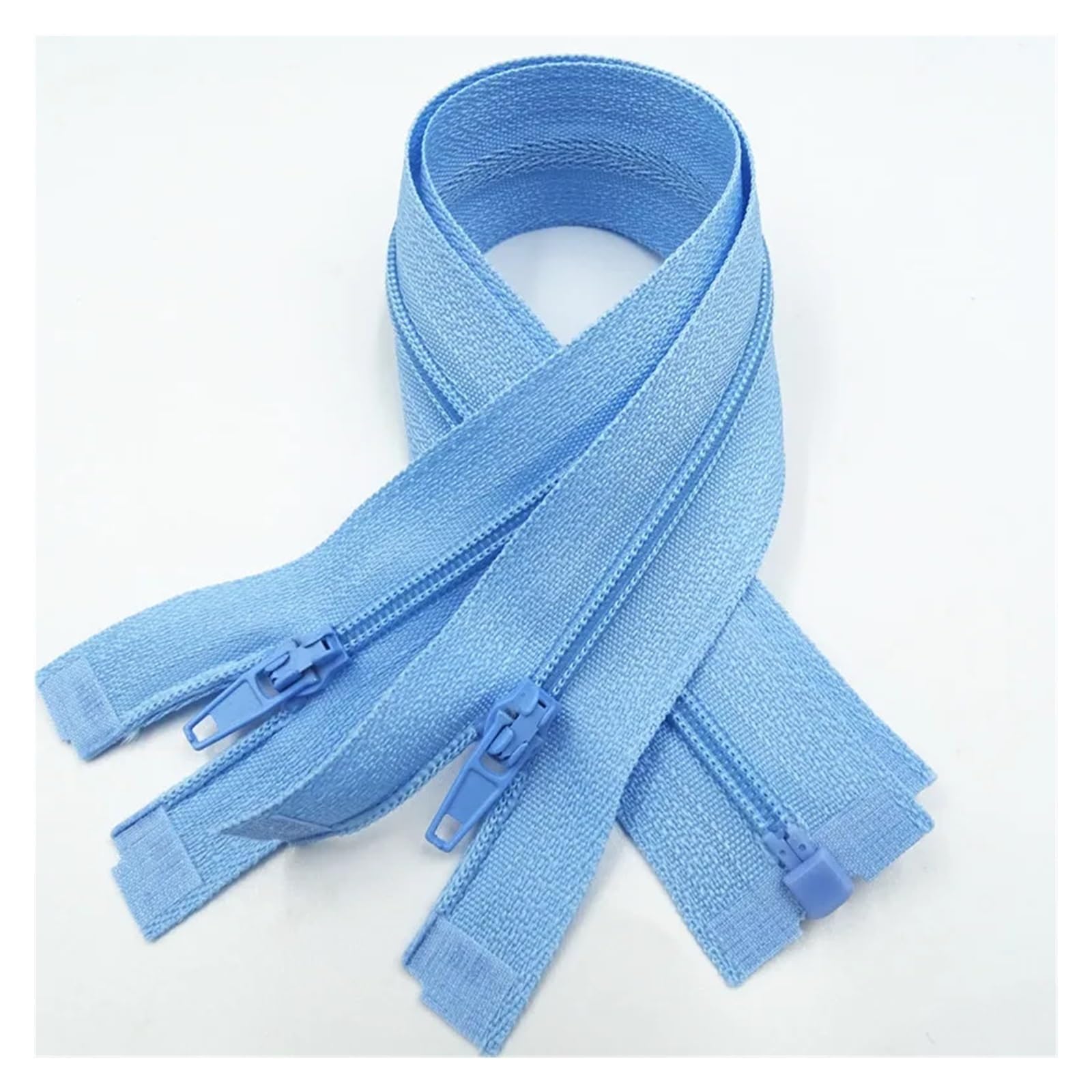 YKK Leichter Nylon-Reißverschluss Mit Offenem Ende - 25 Cm, Babyblau, Für Kleidung & Strickwaren