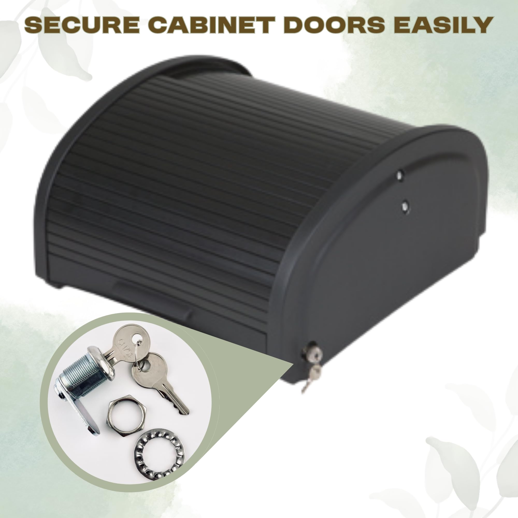 英12” Robert Lee Easy No Man KJ008 Josiah /00250 Replacement Lock & Key Set – Compatible with Rubbermaid