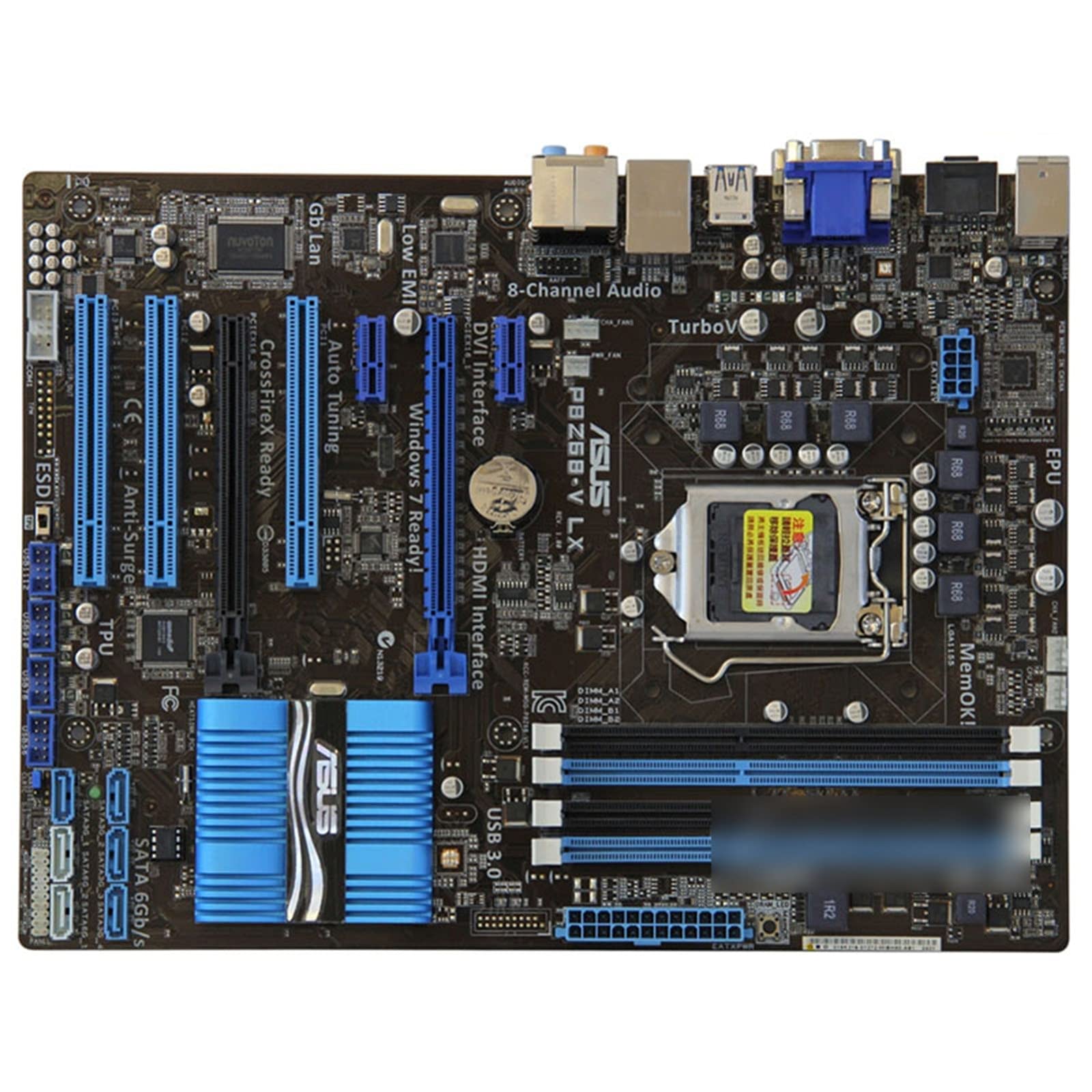 JYHF Computer Motherboard Fit for ASUS P8Z68-V LX Motherboard Intel Z68 Socket LGA 1155 I7 I5 I3 DDR