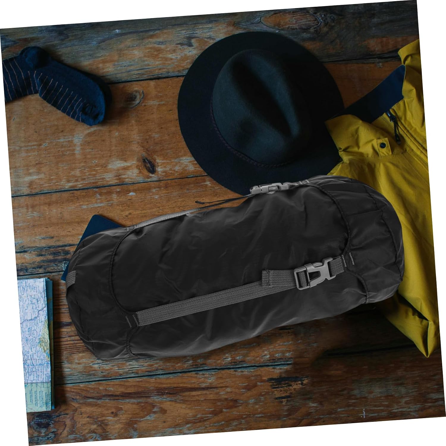 Compression Stuff Sack Lightweight Drawstring Storage Bag for Sleeping Bags Down Jackets Duvets Portable Outdoor Camping Hiking Backpacking Organizer