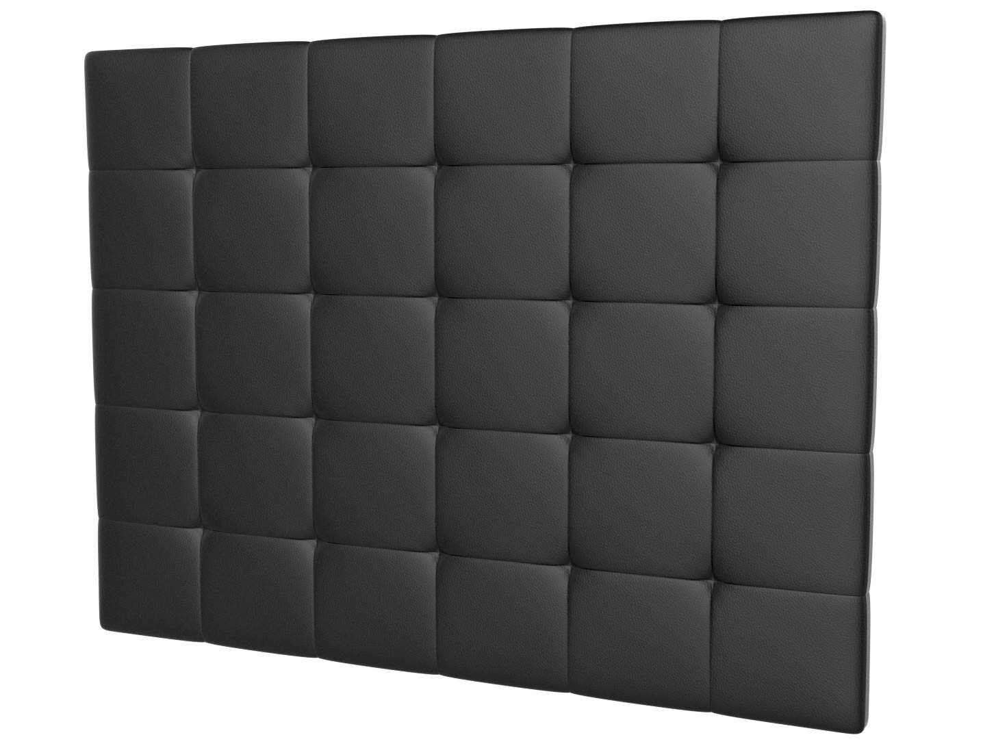 Cabecero tapizado Celio para Cama de 150 (160 x 120 cms) Negro Polipiel