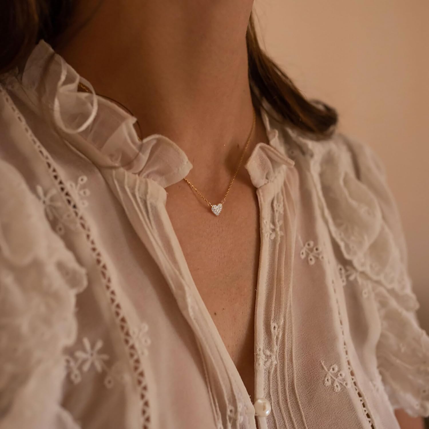 Gold Necklace for Women-14k Gold Plated Infinity Necklace Star Of David Necklace Evil Eye Cross Pendants Heart Dainty Gold Necklace For Women - Image 3