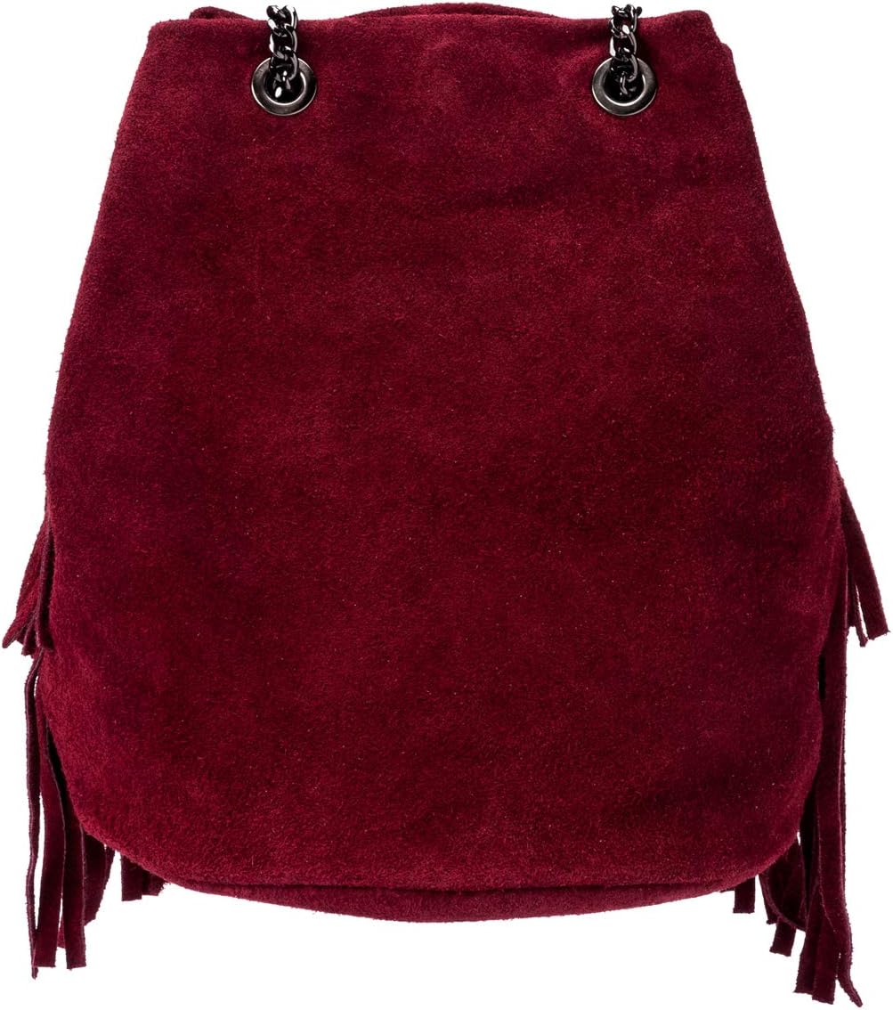 Cintura In Vera Pelle Scamosciata MYB - Made In Italy, Altezza 20mm, Diversi Colori