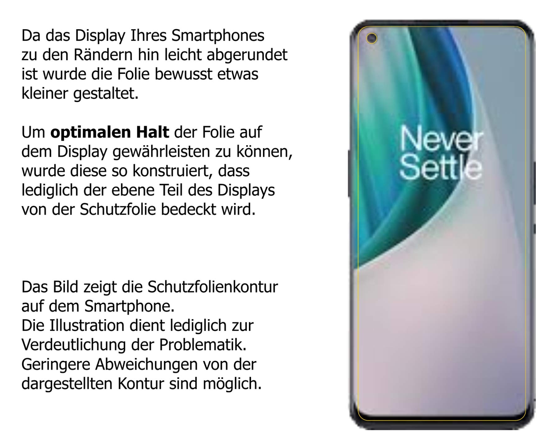 6x Pellicola per OnePlus Nord N100 Protettiva Protezione Claro