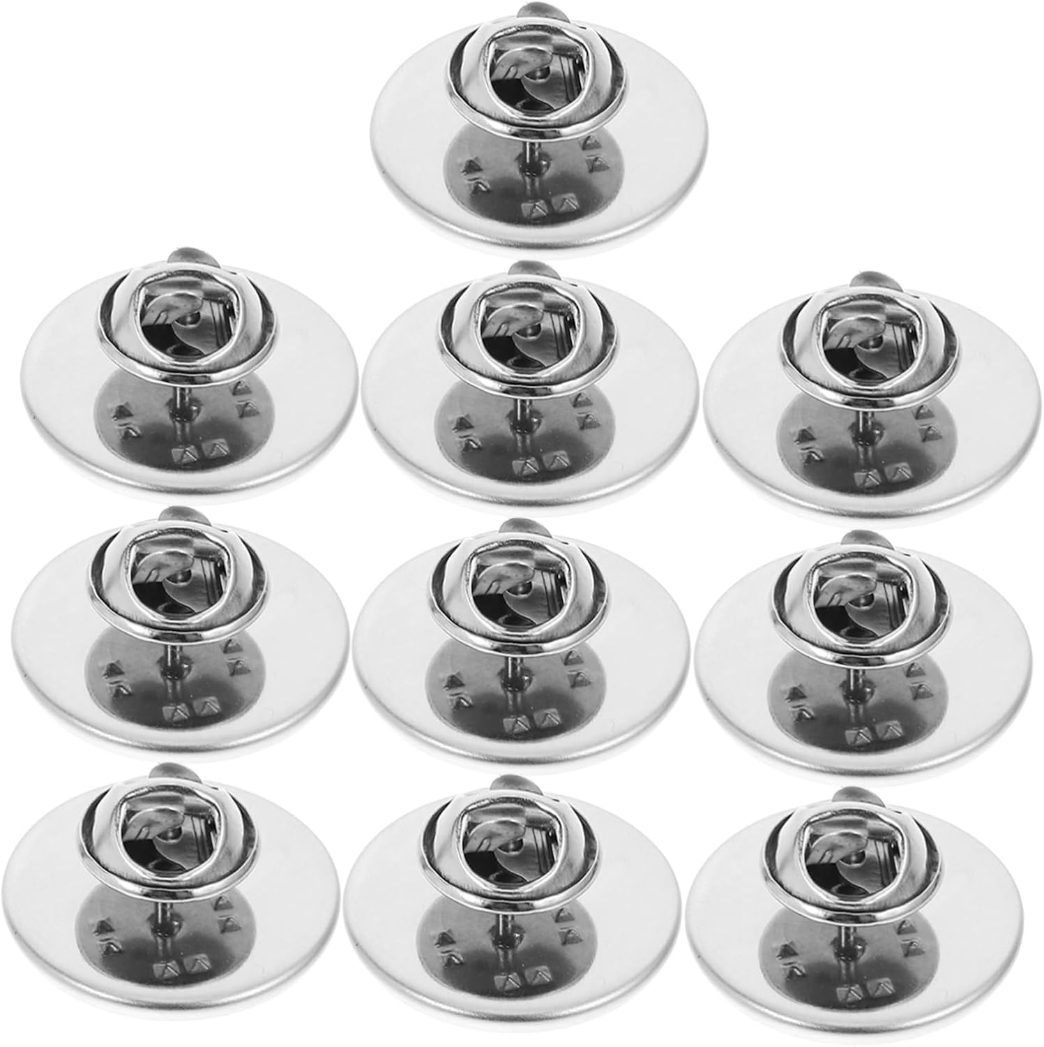 VILLCASE 50pcs Stainless Steel Pin Backs for Brooches Safety Backs Professional Pin Needles for Jewelry Making and Crafts Smooth Opening Lightweight Design