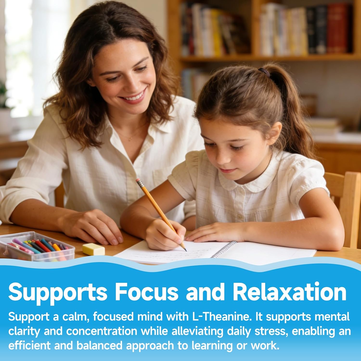 L-Theanine Gummies for Kids & Adults, L Theanine Supplement with Magnesium Glycinate, Ashwagandha, GABA, 5HTP for Calm, Relax, Zzz & Focus Support, Vegan Strawberry Flavor, 60 Count - Image 7