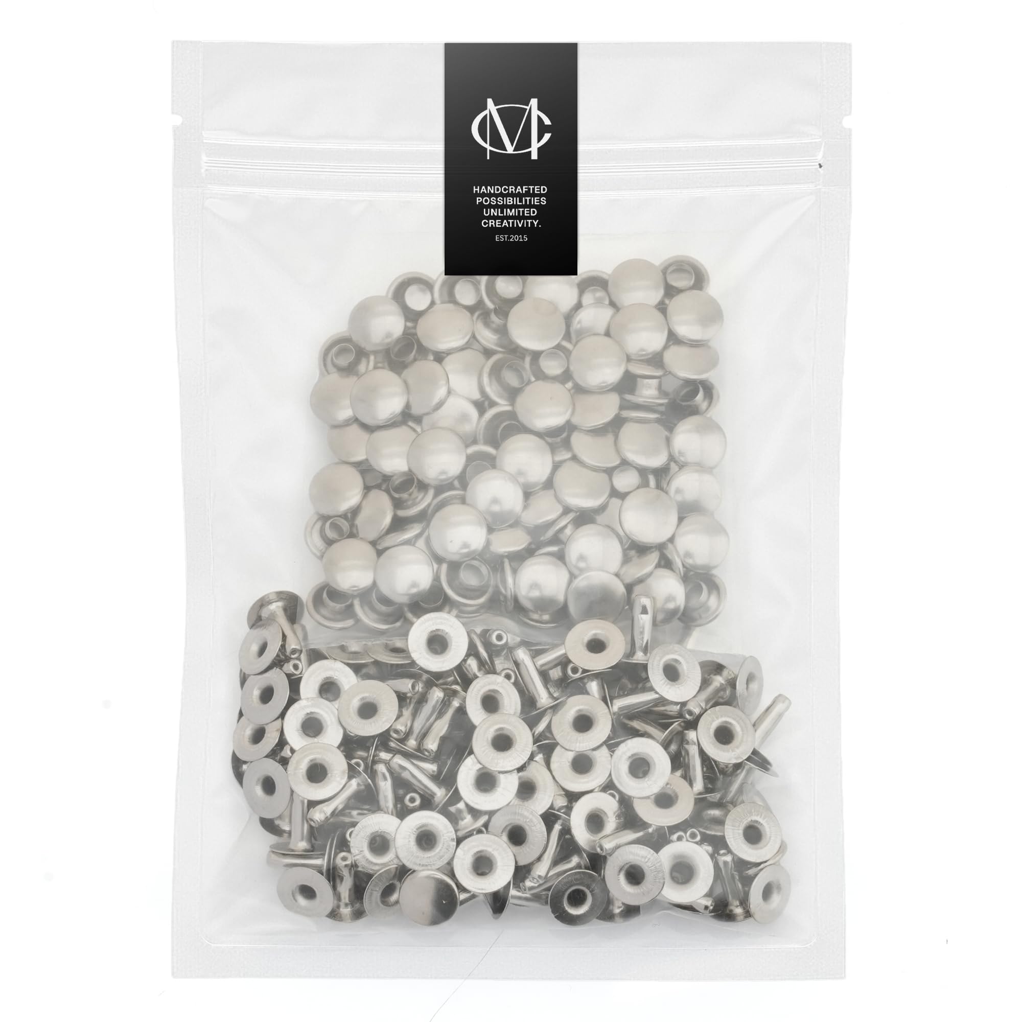 Amazon.com: CRAFTMEMORE 200 Pack Leather Rivets Single Cap Rapid