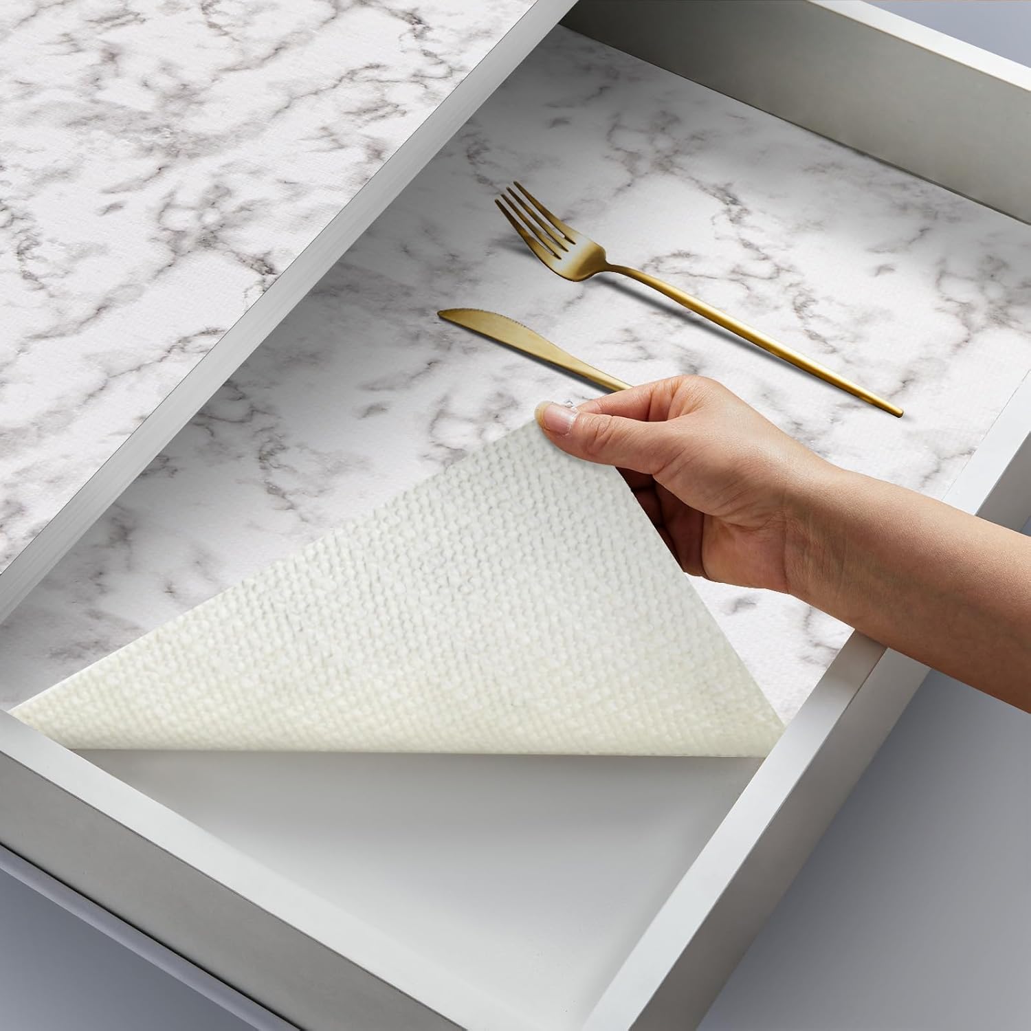 Coavas Shelf Liner Drawer Liner Kitchen Liner NonAdhesive Non