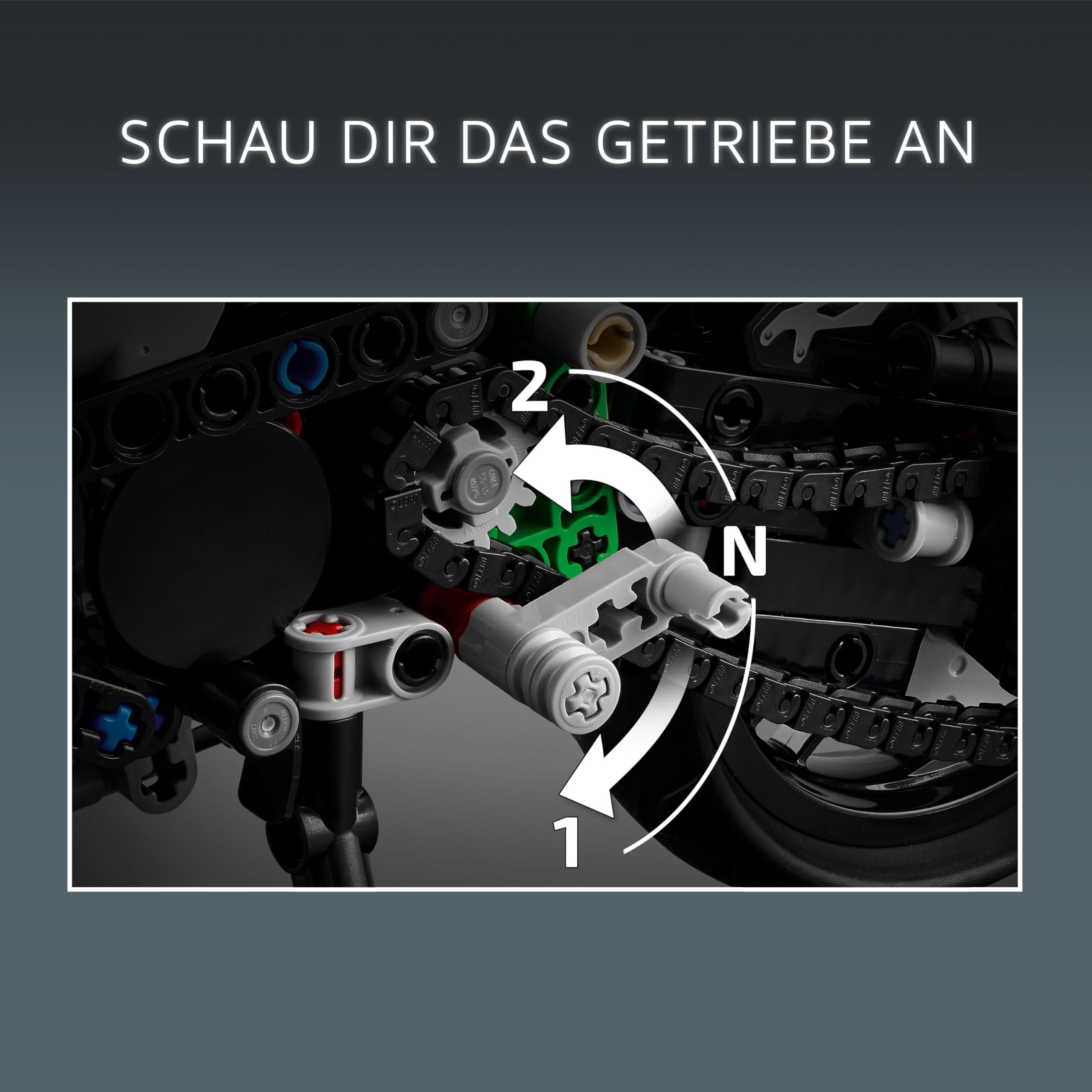 LEGO Technic Kawasaki Ninja H2R Motorrad, Geschenk für Kinder & Erwachsene zum Geburtstag, Dekoration, Spielzeug, Modell für Jungen und Mädchen ab 10 Jahren 42170