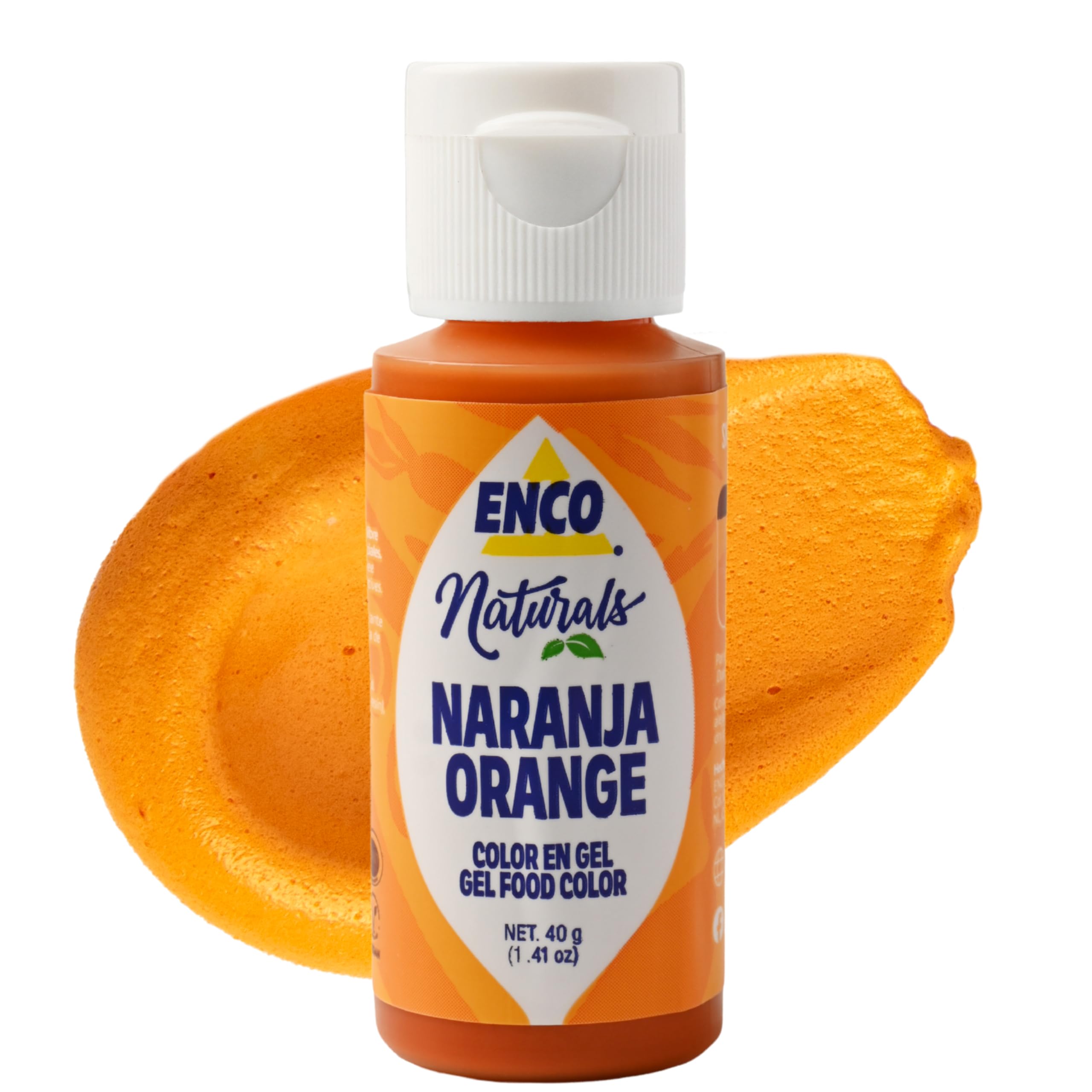 Amazon.com : ENCO Natural Food Coloring Gel Orange (1.41 oz) – No