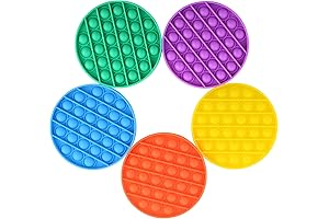 Round Popitz Fidget Toy 5-Pack: Unwind, Focus, and Have Fun!