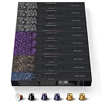 CAPSULE NESPRESSO ORIGINALI – Selezione Intense con Caffè Decaffeinato da 100 Capsule Nespresso Caffè, Intensità da 8 a 12 (su 13), Linea Original, Capsule Riciclabili Nespresso