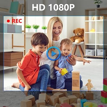 Mini Surveillance Camera Mini Camera 64G HD 1080P Portable Security Camera with Motion Detection Motion Sensor for All-Round Surveillance Indoor and Outdoor