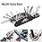 WOTOW Bike Repair Tool Kit, 16 in 1 Bicycle Multitool with Tire Levers Hex Spoke Wrench, Multi Function Accessories Set for Road Mountain Bikes