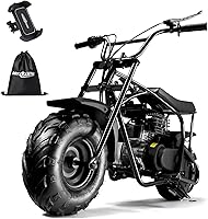 Vista 1 de Oryxearth Mini moto de cross para niños, 105 CC de 4 tiempos para niños, a gasolina, con bolsillo todoterreno con aprobación EPA, soporta