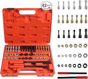 42PcsThread Chaser Repair Set, Thread Cleaning Tool Fractional and ...