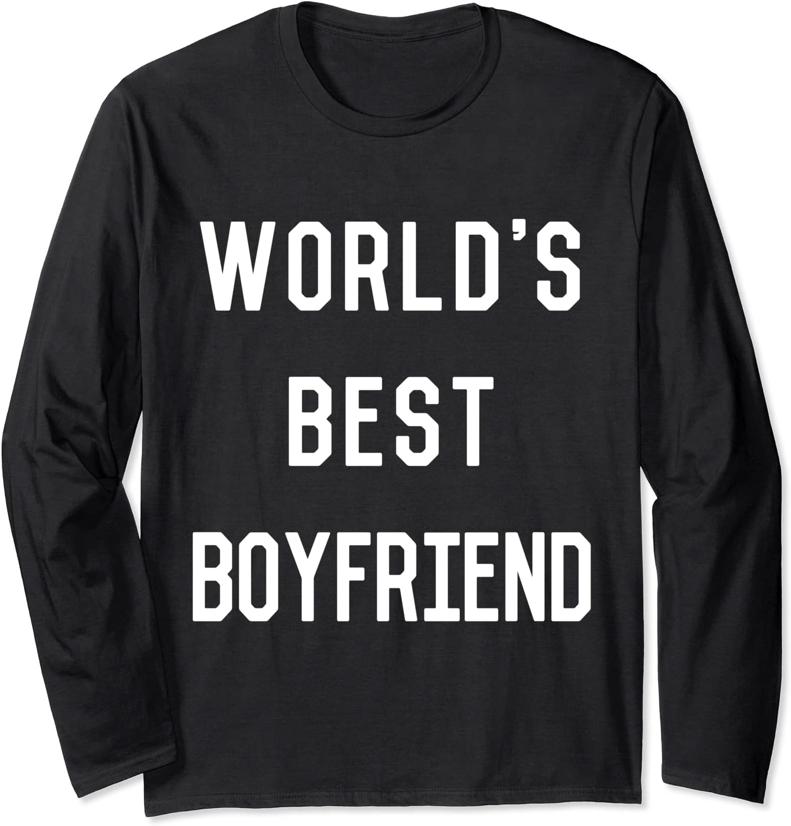 World's Best Boyfriend Valentine's Day Couple Long Sleeve T-Shirt