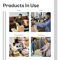 Vista 8 de Cinta de embalaje transparente, rollos de cinta de envío de embalaje, 2.83 pulgadas x 110 yardas, 1.9 mil de grosor, paquete de 24