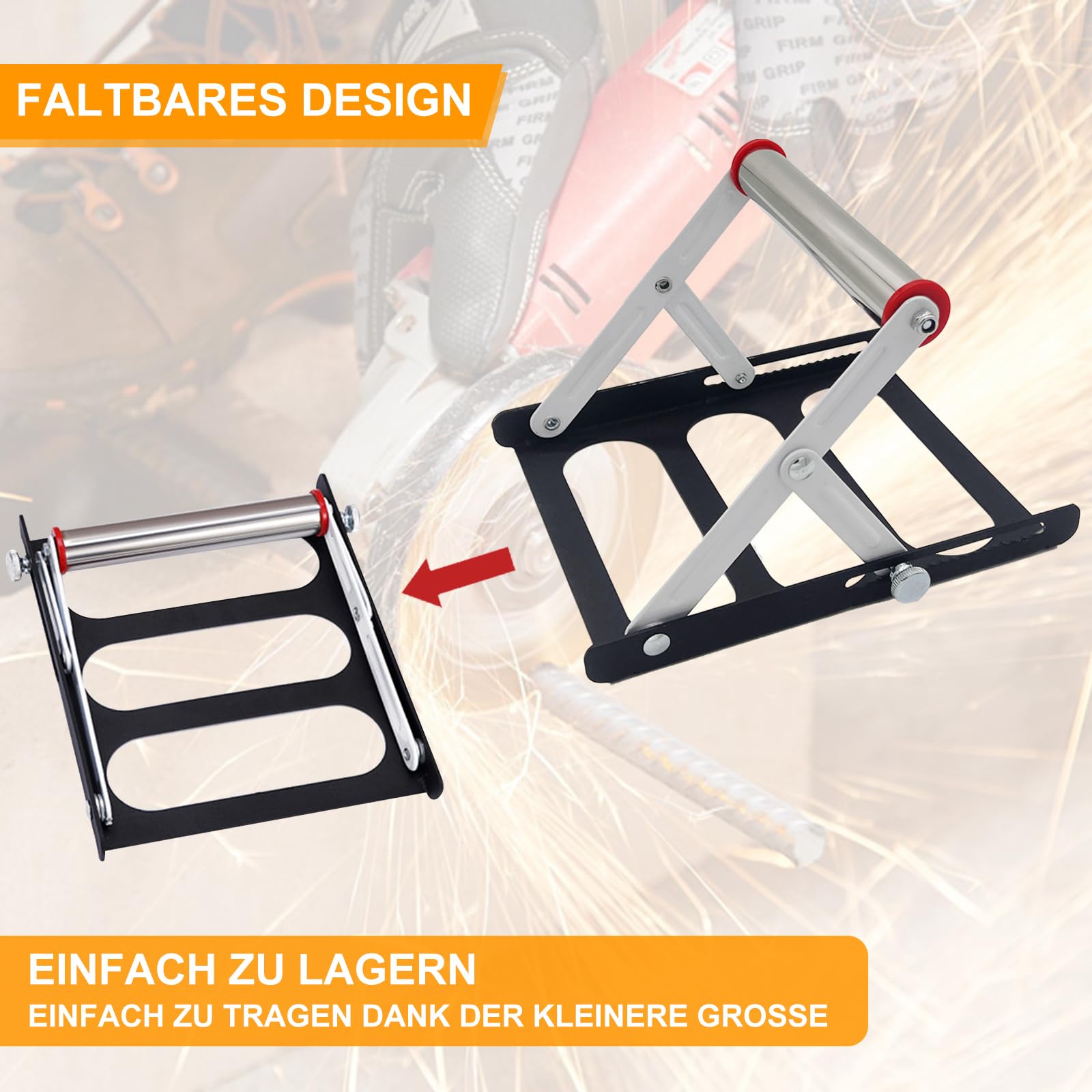 2PCS Support Réglable pour Machine de Découpe en Métal - Tréteaux Réglables pour Scie de Table et Travail
