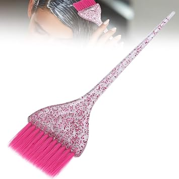 Hair Dye Color Brush, Multicolor Glitter, Medium to Large, Flagged Pink