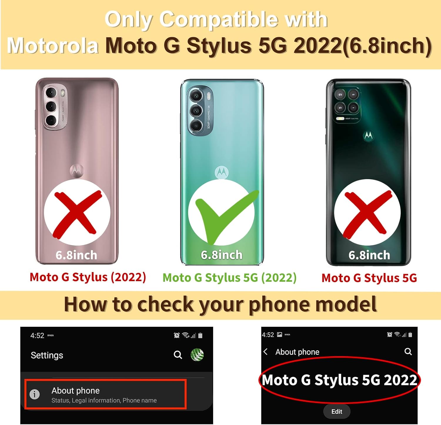 Loheckle Funda Para Moto G Stylus 5G Para Mujeres Y